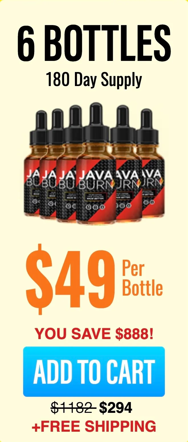 Java Burn 6 bottles